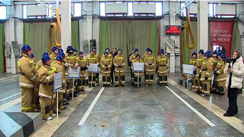  Накануне в Тазовском прошли ежегодные районные соревнования «Юный пожарный» 